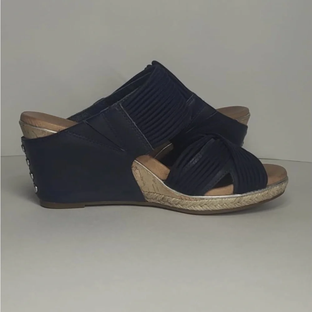 UGG Navy Blue, Wedge Sandals Women’s 6 - Picture 4 of 8
